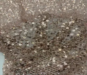 European and American Heavy Industry Bead Tube Sequin Mesh Fabric with Beaded Dress Wedding Dress Fashion Fabric