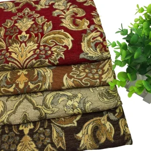 European style Heavyweight Chenille Jacquard Sofa Fabric Table Runner Tablecloth Seat Cushion Pillow Cover Fabrics