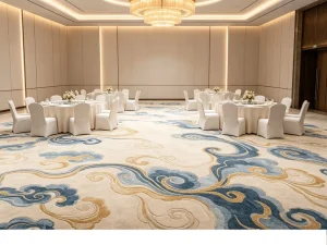 Event Builder Polyester Wall to Wall Carpet Fire Resistant Custom Drawing Free Swatch Bulk Hotel Banquet Supply