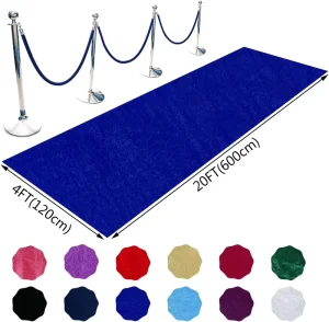 Event Carpet Roll Polyester Eco Friendly Anti Slip Flooring for Party Exhibition Wedding & Events Custom Sizes Available