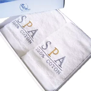 Event Customization Small Batch Pure Cotton Woven Quick-Dry Rectangular Towel for Beach and SPA Salon Use