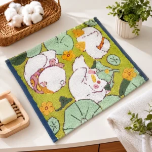 Excellent Quality Comfortable Cotton Lightweight 34x40cm 50g Square Towel for Home Shower Camping Supplies