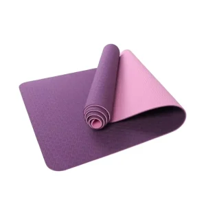 Exercise Fitness Gym Mat Non Slip Eco Friendly Double Layer Thick TPE Yoga Mat Pilates Mat Washable Easy Clean Custom