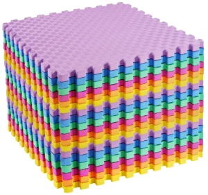 Exercise Mat EVA Foam Interlocking Tiles MMA Gymnastics Home Gym Anti-Slip Protective Flooring 1″ Thick 72