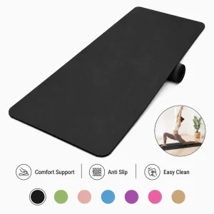 Exercise Mat PU Yoga Mat Non Slip for Dynamic Yoga Flow Core Stability Training and Daily Fitness Practice