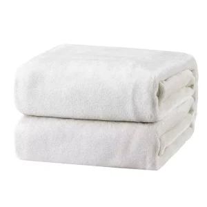 Explosive Sale New Designer Customizable Prints Hot Quality Thick 100% Polyester Mink Flannel White Throw Blanket