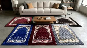 Exquisite Craft Crystal Velvet Quick dirty Resistant Easy clean Outdoor Travel Portable Prayer Rug