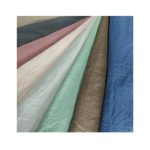 Exquisite Fine Weave Texture Washed Dyed 100% Polyester Woven Textile