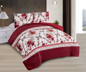 Exquisite Floral Printed Polyester Comforter Set