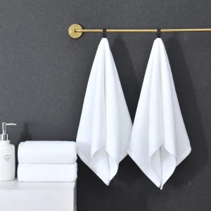 Extra Absorbent Pure Cotton White Hand Bath Towel Non-Shedding Thickened for Small Home Beauty Shop Woven Technique for Children