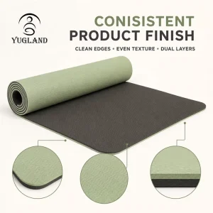 Extra Durable TPE Yoga Mat Dual Color Non Slip Family Exercise Pad for Home Workout Pilates Factory Vendor