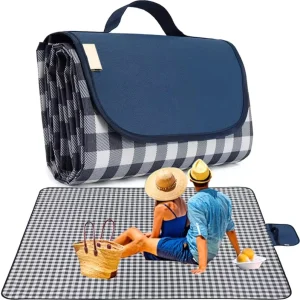 Extra Large Lightweight Folding Portable Beach and Outdoor Picnic Blanket Mat Waterproof Oxford Sand Proof for Camping