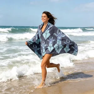 Extra Large Microfiber Beach Towel Custom Print Quick Dry Sand Free Absorbent Lightweight Travel Pool Yoga Beach Towel