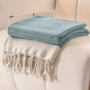 Extra Large Thick 100% Polyester Woven Turkish Throw Blanket Portable Airplane Home Multi functional Four Seasons Sofa Bed