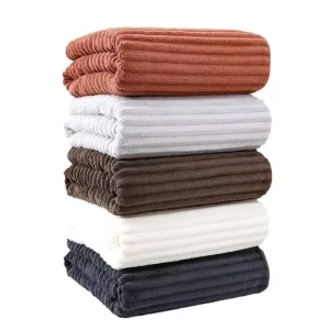 Extra Large Thick Bath Towel Quick Drying 100% Cotton Wrap Bath Mat Solid Color More Absorbent for Hotel Bathroom Use
