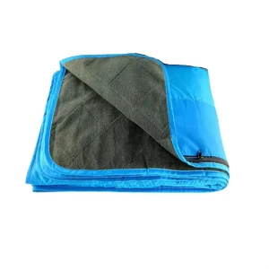 Extra Large Ultrasonically Quilted Thicker Fleece Waterproof Windproof Machine Washable Camping Blanket With Pocket
