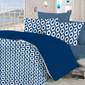Extra Soft Reversible Bedding Set 3pcs Printed Wrinkle Resistant 100% Cotton Comforter Set