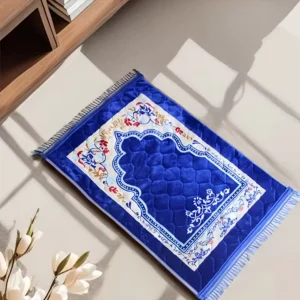 Extra Thick Padded Muslim Prayer Mat Non slip Polyester Janamaz Rug High Quality Sajadah for Mosque and Home