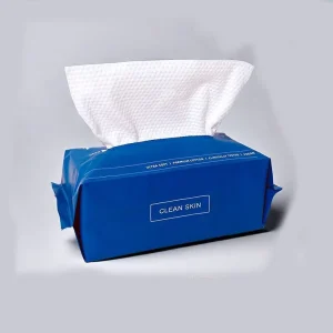 Extra Thick Soft Cotton Disposable Face Wipes Custom Logo Nonwoven Facial Cleansing Tissues for Daily Use and Travel