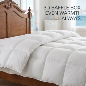 Extra Warm 50% White Duck Down Comforter Winter Baffle Box Duvet Sets Bedding Luxury Quilts Manufacturer Supply