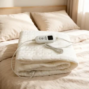 FAR Infrared Technology Quilted Heated Lap Blanket Flame Retardant Portable Four Seasons Use 100% Polyester