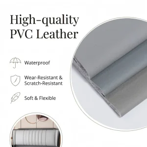 FCL Discount Price Strict QC Long Service Life High Tensile Strength Waterproof PVC Leather for Furniture Headboard Sofa