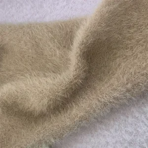 FD White Imitate Mink Fancy Yarn 0.9 1.3cm Nylon Eyelash Feather for Sweaters
