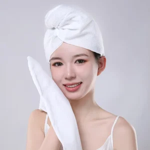 FF3746 65*25cm Disposable Non woven Hair Towel Wrap Turbans Super Absorbent Travel Camping Hiking Portable Hair Drying Towels
