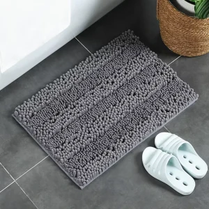 FIGOO Anti Slip Chenille Floor Mats Absorbent Carpet for Bedroom Kitchen Living Room Bathroom Door Anti Skid Foot Mats