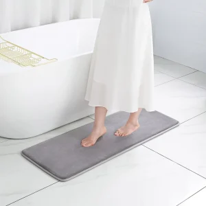 FIGOO Bath Mats Thick Memory Foam Anti slip Polyester Modern Factory Direct Supply for Home Woven Rectangle Toilet Bathroom