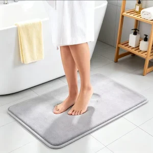 FIGOO [Memory Foam Bath Mat for Vanity] Luxury Soft Touch Bathroom Floor Rug