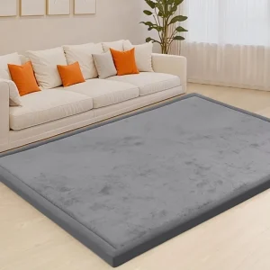 FIGOO OEM Custom Logo Soft Waterproof Memory Foam Baby Play Mat for Indoor Nursery Use