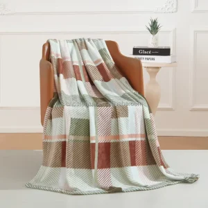 FY Luxury 100% Polyester Raschel Blanket Heavy Fleece Plush Floral Pattern Warm Thick Woven Blanket for Airplane Use