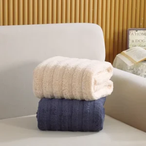 FY Polyester Super Soft Cozy Raschel Mink Blanket Luxury Gift Recycled Polyester Blanket for Winter