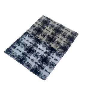 Fabric Manufacturing Woven Jacquard Houndstooth Striped Tweed Wool Polyester Fabrics of Clothing 2709