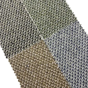 Fabric Supplier Embossed Woven Jacquard Tweed Wool Polyester Fancy Fabrics for Clothing 4236