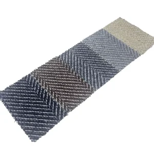 Fabric Supplier Woven Jacquard Striped Herringbone Tweed Wool/Polyester Fabrics for Clothing 4134
