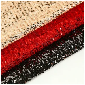 Fabrics Stretch Checkerboard Sequin Fabric Black Fabric Turkey