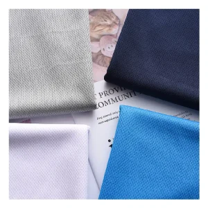 Fabrics Textile Raw Materials Wicking Knitted Polyester Birds Eye Hole Mesh T Shirt Fabric for Sweatshirt Sport Garment