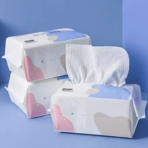 Facial Cotton Tissue Soft Dry Wipe Dry and Wet Use Cleansing Cotton Wipe for Sensitive Skin