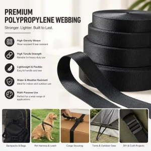 Factory 1.5cm 2cm Striped Herringbone Embroidered High Tenacity 100% Polyester Webbing Bags Shoes Home Textile Garment
