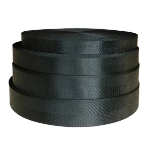Factory 1.5cm Striped Herringbone Embroidered High Tenacity Eco-Friendly Polyester Webbing for Bags Shoes Custom Logo