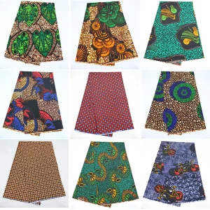 Factory 100% Cotton African Wax Print Fabric Custom Ethnic Ankara Print Fabric for Garment Dress
