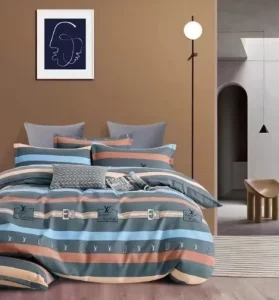 Factory 100% Cotton Fabric Duvet Cover Bedding Set Premium Comfortable Bed Linens