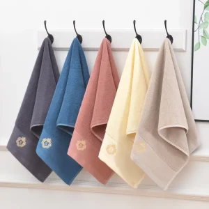 Factory 100% Cotton Woven Terry Solid Color Eco Friendly Hand Towels Face Towels Bath Washcloths