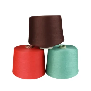 Factory 100% Polyester 30 1 Ring Spun Yarn Colorful Recycled Yarn for Knitting Socks