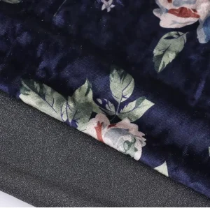 Factory 100% Polyester Velvet Free Sample Spandex Velvet Print Textile for Sofa Garment