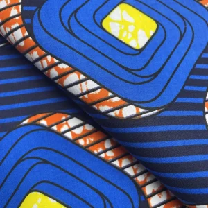 Factory 100% Polyester Women Traditional African Printed Materials Jacquard Weave Clothing Fabric