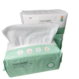 Factory 100% Viscose Disposable Cotton Facial Tissue Soft Pack Nonwoven Paper Towels Bath Washcloths Quick Dry Solid