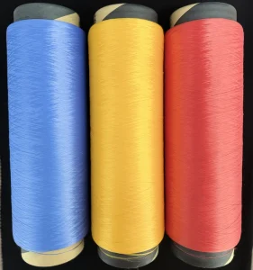 Factory 150 48 Polyester Yarn Colored Yarn Polyester DTY 150D 48F Dope Dyed Customized Yarn for Knitting and Weaving